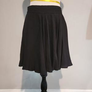 Reiss Women's Midi Skirt UK 14 Black 100% Viscose